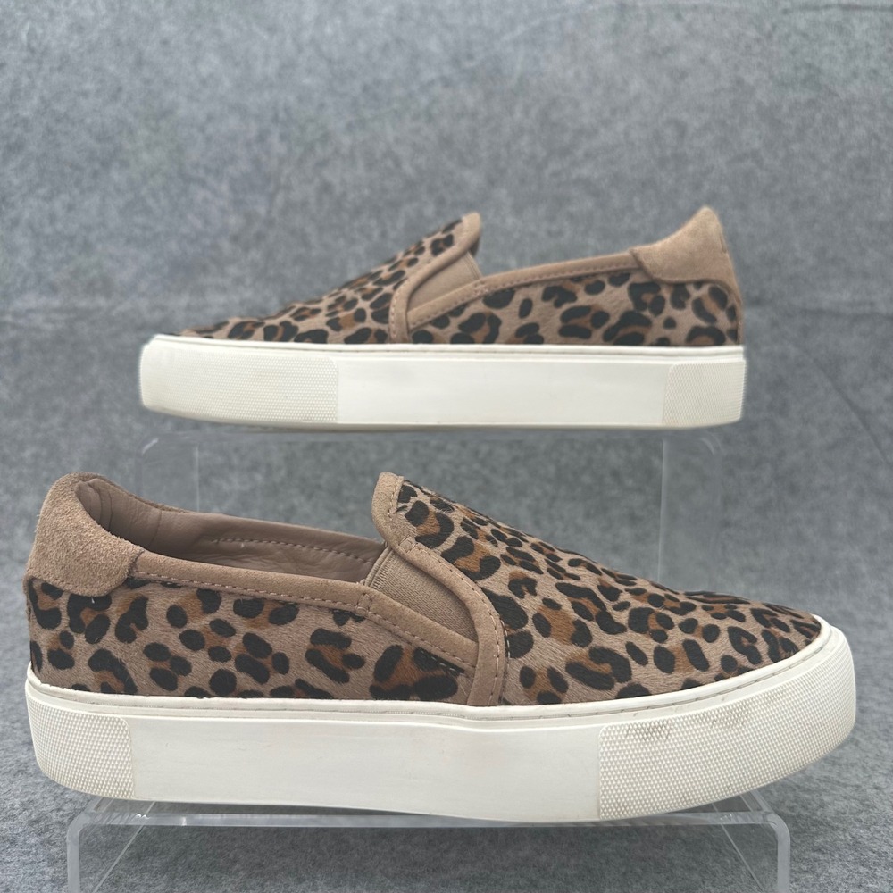 UGG Jass Exotic Sneakers Womens 7 Leopard Calf Hair Slip On Platform Shoes